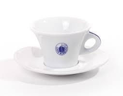 Servizio Caffè Borbone con sei tazze da cappuccino e piattini