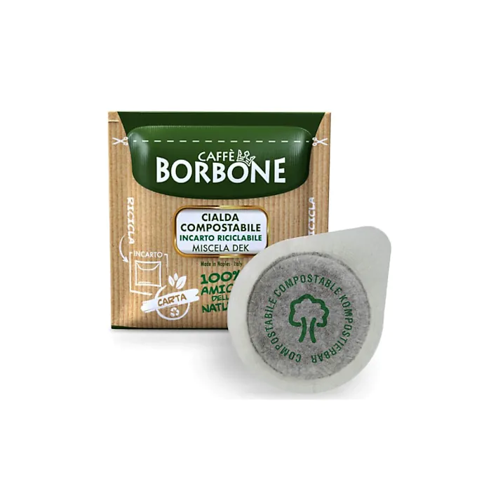 Cialde ESE 38 compostabili Caffè Borbone Dek
