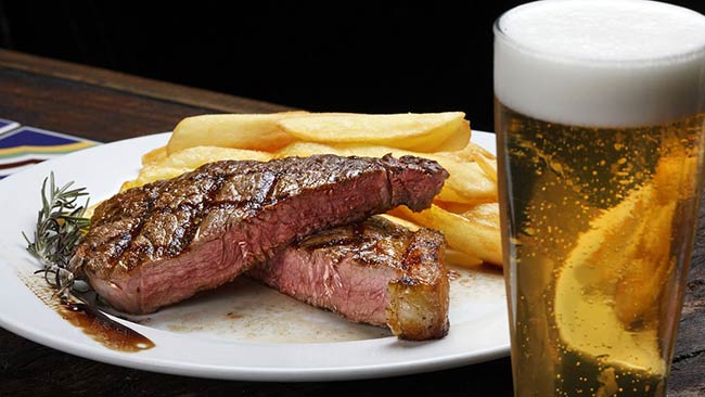 Carne rossa abbinata a birra artigianale