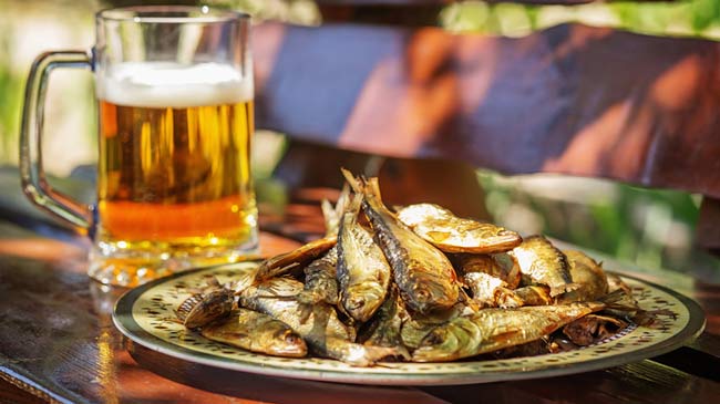 Pesce abbinato a birra artigianale