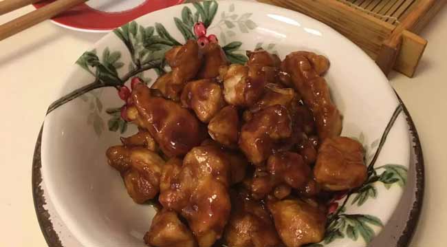 Beer-glazed chicken