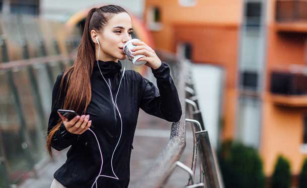 Caffè prima dell'allenamento