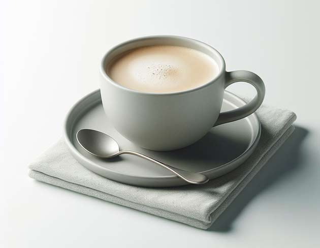 Tazzina di caffè cremoso