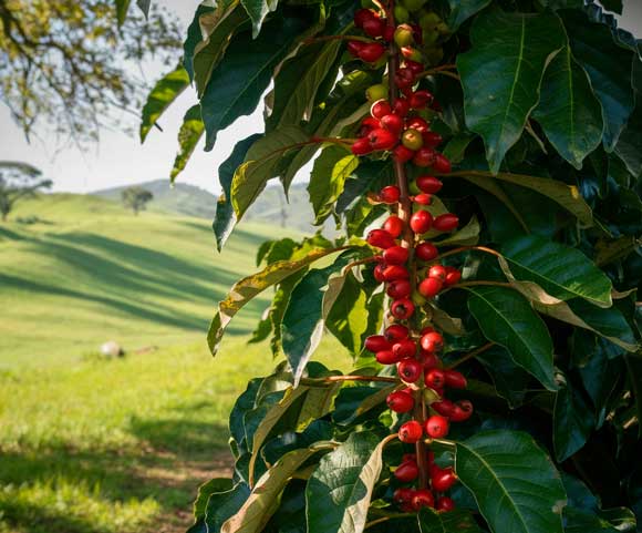 Pianta di Coffea robusta